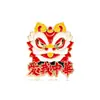 Festa Pátria Dia Nacional Presente Série Celebração Emblema Panda Broche de Metal Amo Minha China Pin de Dança do Leão Decoração