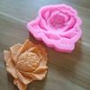 Molde de decoração de bolo em formato de flor de peônia, molde de silicone líquido DIY para aromaterapia e chocolate em estoque
