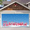 Tela de fondo navideña de Amazon transfronteriza pegatinas para puerta de garaje exterior tela de tapiz decoración de fiesta navideña tela para colgar a juego