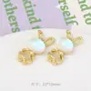 Pingente Simples de Liga Metálica Cauda de Peixe Lua Coração Estrela Concha Liga Metálica Cravejado com Diamantes Acessórios para Joias Artesanais DIY