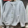 Cárdigan Casual para Mujer de Forro Polar Imitación Borrego Manga Larga Ropa Exterior Nuevo Estilo Otoño/Invierno 2026 479616 488302