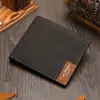 2025 Cartera Corta Retro para Hombre de Comercio Exterior Estilo Coreano Ultradelgada Moda Estudiante Billetera para Monedas Billetera con Patrón de Costura
