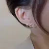 Corea del Sur pendientes de tres flores para mujer 2022 nuevo diseño de temperamento Joker pendientes al por mayor