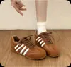 Versión de Piel de Oveja ~5CM Tacón Oculto Zapatos de Entrenamiento Alemanes Retro para Mujer Otoño 2026 Nuevos Zapatos Casuales de Suela Gruesa Zapatos Deportivos Zapatos de Forrest Gump