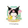 Broche Sanrio Sweet Afternoon Gui Dog melody kulomi lindo caricatura insignia de metal accesorios para hombres y mujeres