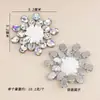 Atacado olho de cavalo gota d'água cristal de vidro diamante flor Flor adesivos termocolantes acessórios para gola de roupa bico de sapato acessórios de flor para sapato