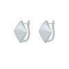 Brincos de diamante escovado para mulheres 2023 Novo estilo estilo estrangeiro brincos de alta qualidade design de nicho brincos de prata lisos brincos elegantes