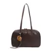 Bolso Boston Grande de Cuero Genuino Tipo Almohada 2026 Nuevo Vintage para Viaje y Uso Diario Bajo el Brazo Bolso de Piel de Vaca Versátil de Nicho para Mujer