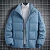 Chaqueta de Algodón de Invierno Nueva para Hombre Enbu, Engrosada y Cálida, Cuello Alto, Corte Holgado, Casual y Versátil, Chaqueta Acolchada Juvenil para Hombre