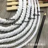Cuerda de Algodón Blanca Sólida Redonda de Tres Hilos, Cuerda Trenzada Retorcida, Accesorios de Tejido DIY Hechos a Mano, Cuerda de Hilo de Algodón