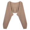 Suéter holgado de manga corta tipo farol estilo perezoso para mujer, tipo blusa, abrigo, cárdigan con protección solar y aberturas, suéter de manga larga