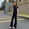 Camiseta Azul de Manga Corta para Mujer, Estilo Delgado de Verano, Nuevo Modelo 2026, Corte Ajustado, Algodón Puro, Estilo Americano, Estilo Chica Popular, Top Corto Ajustado