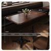 Mesa y Silla de Cafetería Madera Sólida Tema Retro Americano Silla de Restaurante Occidental Tienda de Té con Leche Mesa para Tienda de Postres y Repostería de Celebridad de Internet