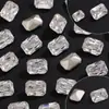 Zircón Irregular Geométrico AAA Chapado Zircón de Espalda Puntiaguda Diamante Multifacético Deslumbrante Arte de Uñas DIY Cristal Sintético Zircón