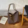 Bolsa Saco Textura Casual Simples Fashionável Tendência Outono 2026 Nova Chegada Bolsa de Grande Capacidade Bolsa de Ombro Estilosa Feminina