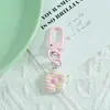 Chaveiro Xadrez Colorido Florzinhas DIY Pingente de Flor Estilo Fresco Charms para Bolsa Feminina Enfeites Atacado