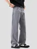 Maple House Moda Masculina / Primavera 2026 Novo Estilo Americano Jeans Casual Solto de Perna Larga Calças Longas Retas Tendência