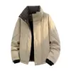 Chaqueta de Algodón con Relleno de Plumas y Cuello Alto para Hombre, Invierno, Acolchada, Engrosada, Holgada, Protección contra el Frío, Calidez, Chaqueta Tipo Pan, Ropa de Invierno para Jóvenes, Chaqueta de Algodón, Ropa de Abrigo