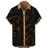 Camisa de Impresión Digital 3D para Hombre Transfronteriza Serie de Estampado Completo Independiente Cardigan Hawaiano LAPARL Hombre