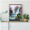 Pintura de diamante 5d con diseño de paisaje de bosque de hadas, punto de cruz, pintura decorativa de diamante redondo, 30 x 40 cm, venta al por mayor de fábrica