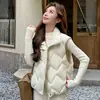 90 Plumón de Pato Blanco Chaleco de Plumón Nuevo Ropa de Abrigo para Mujer 2026 Invierno Acolchado de Diamante Casual Holgado Cálido Chaqueta de Moda