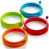 Anel de ovo de silicone, redondo, em formato de coração e em formato de flor, para fritar ovos DIY, assar bolos e fazer panquecas
