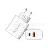 Cargador Grande de Sarga A+C 5V2A Carga Rápida Qc3.0 Adecuado para Teléfonos Móviles Apple y Android Cargador de Viaje de Pared