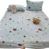 Juego de Sábana Bajera Ajustable de Leche Gruesa de Invierno, Pieza Única Cálida, Funda de Sábana de Coral, Funda de Colchón de Terciopelo Plus, Funda Protectora, Juego de Tres Piezas