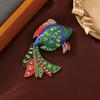 Pines Creativos Bordados Pintados al Óleo de Peces Dorados para Hombres y Mujeres Animales Acuáticos Marinos Pecho Tortuga Accesorios para Ropa Broche