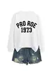Pro Roe 1973 Amazon Wish Sitio Web Independiente Informal Cómodo Holgado Talla Grande Sencillo Otoño e Invierno Sudadera Exportación