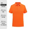 Camisa tipo polo de verano ropa de trabajo hecha a medida antiarrugas imitación seda helada algodón camisa de cultura corporativa con logo impreso camiseta de manga corta