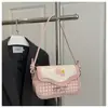 Bolso de Cuadros Patchwork Fresco para Mujer 2025 Nueva Moda Elegante para Viajes Diarios Casual Dulce Bolso de Hombro Cruzado