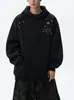 Sudadera con Capucha Bordada Estilo Retro Americano para Hombre 2026 Otoño/Invierno Nuevo Estilo Perezoso Nicho Versátil Casual Superior Hombre