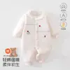 Mameluco para bebé, ropa de otoño e invierno para bebé, acolchado y engrosado para abrigar, mameluco sin costuras, traje para gatear, ropa para bebé An'yang