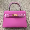 Bolso Kelly Segunda Generación Estampado de Palmeras con Hebilla Dorada (H03Kl Hebilla Dorada)