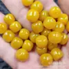 Ágata Amarela Contas Estilo Antigo Contas Soltas de Jade Amarelo Óleo de Galinha Calcedônia Amarela Contas Cilindricas Passe-partout Acessórios para Joias Contas Artesanais Atacado