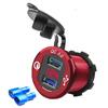 Coche Nuevo Modificado Interfaz Doble USB Teléfono Móvil Coche Qc3.0 Aleación de Aluminio 12-24V Cargador Yate Rv