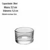Copo de Vidro Transparente para Vela Atacado Pontual Multi-Tamanho Redondo Porta-Vela para Aromaterapia Copo Vazio Enfeites para Fragrância de Casa