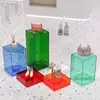 Caja de Almacenamiento Colorida Acrílica Personalizada Transparente Elegante Exhibidor con Ventana Caja de Exhibición para Joyería