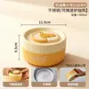 Lancheira isolada de aço inoxidável transfronteiriço Aquecimento por microondas de grau alimentício Lancheira de camada dupla Geladeira Lancheira redonda de manutenção fresca