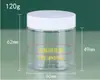 Frasco de Creme Cosmético para Animais de Estimação 50-250ml Plástico de Grau Alimentício Grande Diâmetro Pote Plástico para Nozes Grãos de Café Pote Selado