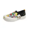 Zapatos nuevos para mujer 2024 sin cordones planos de una sola capa zapatos de tela de comercio exterior moda coreana casual zapatos de lona