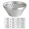 Cuenco Retro en Forma de V de Acero Inoxidable 304, Cuenco para Ensalada, Cuenco Martillado, Cuenco para Fideos Fríos, Cuenco Cónico, Cuenco para Postre, Arena y Hielo, Cuenco Continuo para Hielo