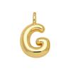 Amazon Venta Caliente Transfronteriza Chapado en Cobre Oro Real de 18k Colgante de 26 Letras Inglesas Collar Cadena Clavicular Linda Hip Hop