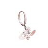 Pendientes de aro con estrella mate incrustada de diamantes, modernos, geniales, de moda, universo, planeta, pendientes creativos de meteorito de circón