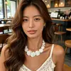 Colar de Conchas Feminino de Alto Padrão para o Verão, Estilo de Férias, Corrente de Clavícula Simples e Elegante, Acessórios Artísticos de Nicho Versáteis Atacado