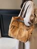 Bolsa de Tela Casual de Pedido Extranjero para Mujer 2026 Nueva Versátil Estudiante Universitaria Bolsa de Clase Gran Capacidad Bolsa de Hombro Tote para Viajes