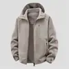 Chaqueta Polar de Doble Cara para Hombre para Invierno, Senderismo al Aire Libre y Montañismo, Polar de Doble Cara, Engrosada y Cálida