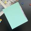 Shenzhen fábrica PP índice página conta mão página classificação cor sólida página 5 A4 padrão 4 furos