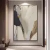 Textura Abstracta Vestíbulo Pintura al Óleo Pintada a Mano Pared de Fondo de Sofá Minimalista Moderno Pintura Decorativa para Pasillo Minimalista